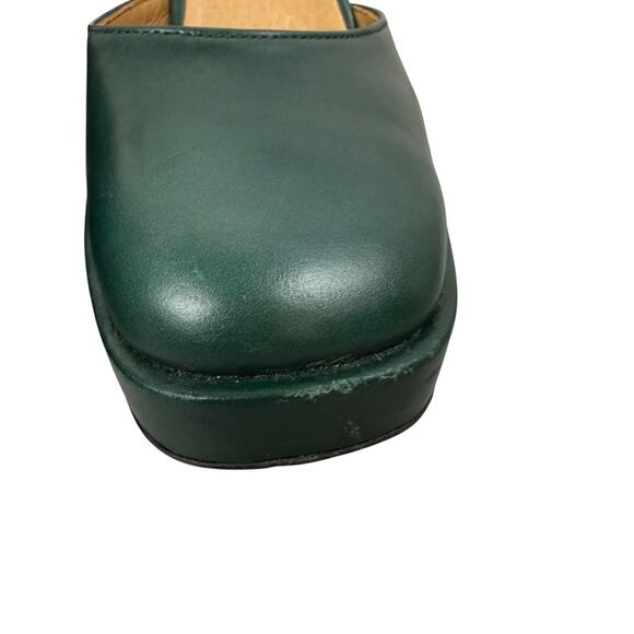 Zilian Shoes Womens EU 40 US 9-9.5 GReen Heeled Mary Jane Academia Preppy - Picture 7 of 13